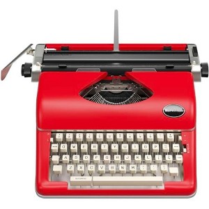 Maplefield Manual Typewriter, Cute Desk Decor for Home and Office, Easy Setup, Great Gift for Writers and Authors (Red) - 1 of 4