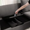 NicBex Modular Sectional Sofa,4 Seat Chenile Couch with 2 Pillows for Living Room,Apartment,Office,Gray - 4 of 4