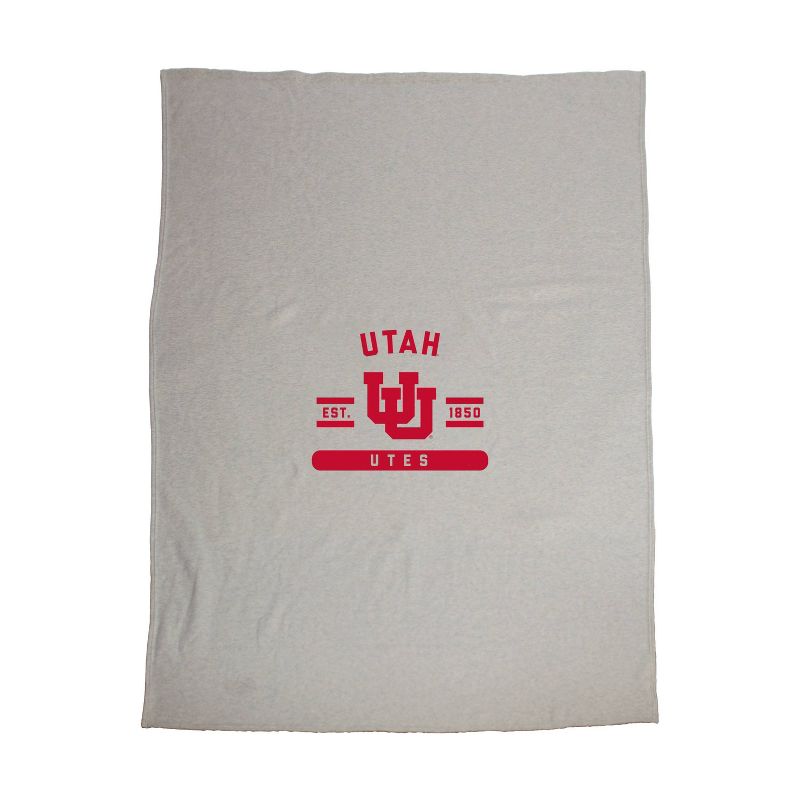 54&#34; x 84&#34; NCAA Utah Utes Sweatshirt Blanket, 1 of 3