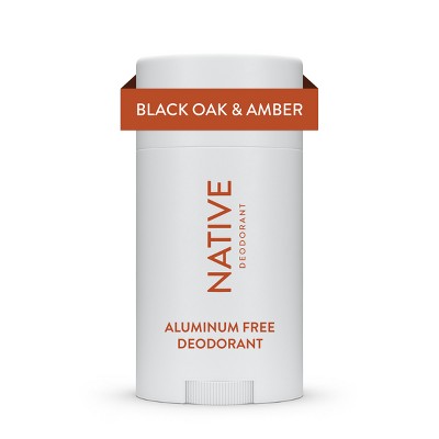 Native Deodorant for Men & Women - Black Oak & Amber - Aluminum Free - 2.65 oz