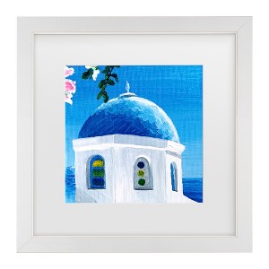 Trademark Fine Art - Key and Sea Blue Dome Matted Framed Art - 1 of 4