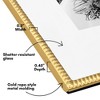 Americanflat Picture Frame with Mat & Rope-Style Textured Metal Detailing & Shatter-Resistant Glass - 3 of 4