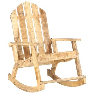 vidaXL Garden Rocking Chair Solid Mango Wood - 1 of 4