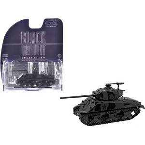 M4 Sherman 76 Long Barrell Tank Black Camouflage "Black Bandit" Series 30 1/64 Diecast Model Car by Greenlight - 1 of 3