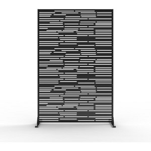 Orieon 70"H x 47"W Outdoor Metal Privacy Screen, Rustproof Freestanding Decorative Fence Panel, Wind & UV Resistant. - 1 of 4