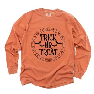 Simply Sage Market Trick Or Treat Circle Garment Dyed Long Sleeve - 1 of 4