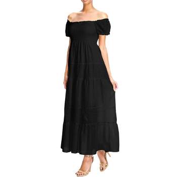 Anna-kaci Women's Adjustable Spaghetti Strap Sleeveless Boho Lace Maxi  Dress : Target