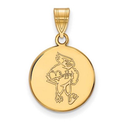 Black Bow Jewelry 14k Yellow Gold Iowa State Cyclones NCAA Medium Pendant