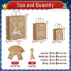 24PCS Presence Christmas Kraft Paper Gift Bag,There are Three Sizes Available - 2 of 4