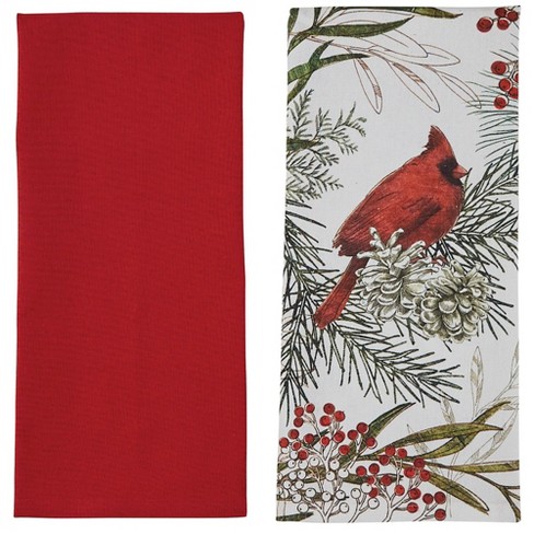 C&f Home Winter Theme Cozy Red Cardinal In White Scarf Christmas Kitchen  Cotton Flour Sack Kitchen Dish Towel 27l X 18w In. : Target