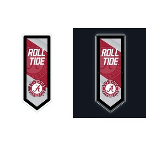 Evergreen Ultra-Thin Glazelight LED Wall Decor, Pennant, University of Alabama- 9 x 23 Inches Made In USA - 1 of 4