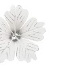 Lily Wall Flower White Metal - 3 of 4