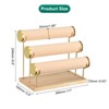 Unique Bargains Metal Wood Velvet 3 Tier Jewelry Organizer Stand - 2 of 4