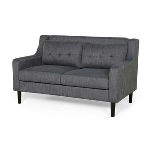 NicBex 58 Inch Tufted Back Loveseat Sofa,2-Seater Couch with Removable Cover for Living Room,Small Space,Office,Apartment - 1 of 4