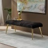 Capernaum Faux Fur Bench - Christopher Knight Home - 2 of 4