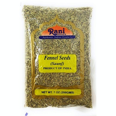 Fennel Seeds (saunf Sabut) - 7oz (200g) - Rani Brand Authentic Indian ...