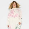 Wicked x Katie Kime Women's Good/Bad Graphic Pullover Sweatshirt - Cream - 2 of 3