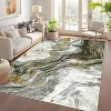 Coucheta Marble Abstract Area Rug , Washable Low Pile Indoor Rug, Non-Slip Soft Floor Carpet for Living Room Bedroom, Multi-Color & Size - 2 of 4
