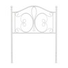 Twin Ruby Headboard White - Hillsdale Furniture: Elegant Fleur de Lis, Metal Frame Mounted, Airy Design - 4 of 4