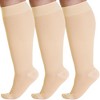 Absolute Support Unisex 20–30mmHg Firm Graduated Compression Socks, Knee High, 3-Pack – Medical Support, Varicose Veins & Swelling Relief, A501-3 - 2 of 4