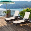 Tangkula 2 PCS Patio Chaise Lounge Chair Six-Position Adjustable Outdoor Recliner with Cushion & Pillow - 3 of 4