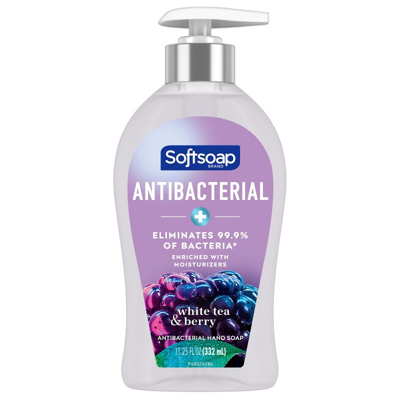 Softsoap Antibacterial Liquid Hand Soap Pump - Clean &#38; Protect - Cool Splash - 11.25 fl oz, 1 of 11