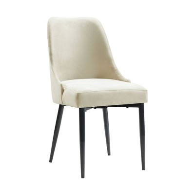 Celeste Cream Polyester Upholstered Side Chair Set