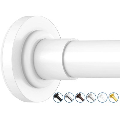 LunaLulinlk Shower Curtain Rod, Adjustable 32-75 Inch Spring Tension Shower Rods for Bathroom or Window