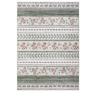 Area Rug for Living Room, Low Pile, High Traffic Indoor Carpet, Modern Floral, Fade-Resistant, Non-Slip, Contemporary Boho Rug for Baby Room - 1 of 4