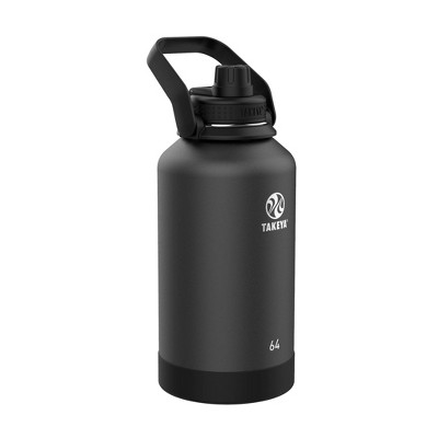 Takeya Actives Insulated Water Bottle w/Spout Lid (64oz) (Onyx)