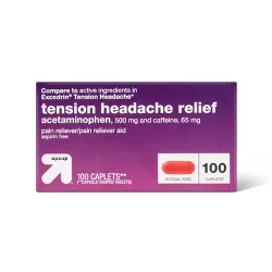 Acetaminophen Tension Headache Coated Caplets- 100ct - up & up™