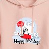 Women's - Coca-Cola - Happy Holiday Sled Cropped Graphic Hoodie - 2 of 3
