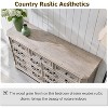 SinCiDo Farmhouse Drawers Dresser, Rustic Wood Chest of Drawers w/Natural Texture, Vintage Storage Dressers Organizer for Bedroom & Living Room - 4 of 4