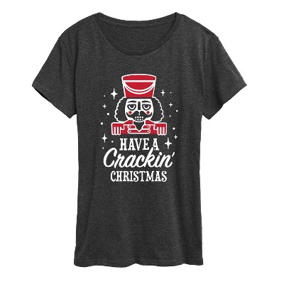 Women's - Instant Message - Crackin Christmas Short Sleeve Graphic T-Shirt