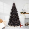 Northlight Pre-Lit Artificial Tinsel Halloween Tree - 9' - Black - Clear Lights - 2 of 4