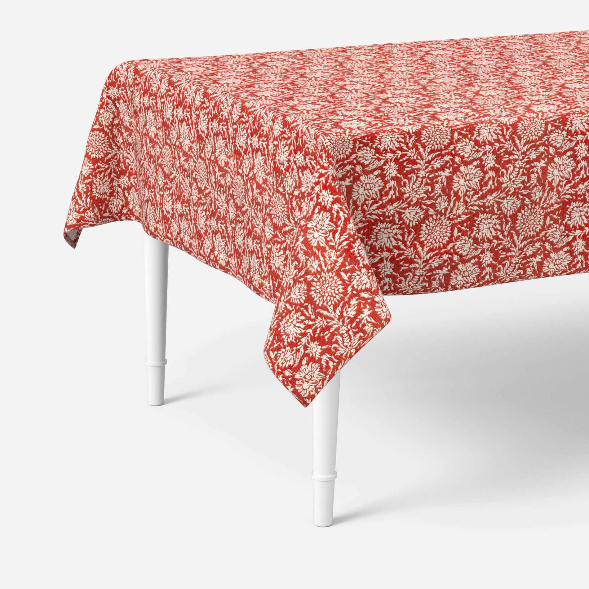 84"x60" Ditsy Floral Tablecloth Red - Threshold™