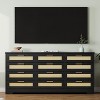 12 Drawer Dresser for Bedroom, Modern Rattan Chest of Drawers, Wood Storage Organizer with Rattan Panel Drawers and Handles - 4 of 4