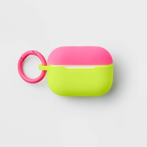 Apple Airpods Pro Gen 1/2 Silicone Case With Clip - Heyday™ Neon