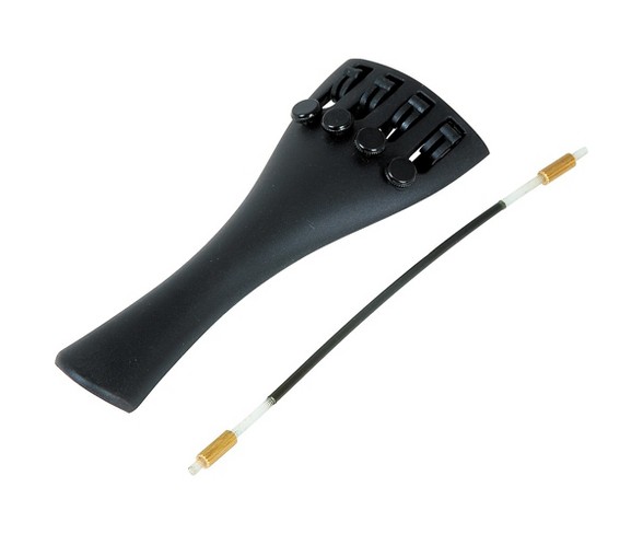 The String Centre Composite Violin Tailpiece, Built-in Adjusters 4/4 Size