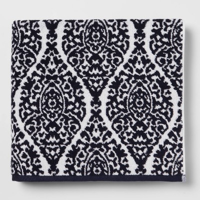 Shop Performance Bath Towel Navy Ogee from Target on Openhaus