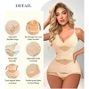 NEBILITY Neck Bra Bodysuit Shapewear for Women Tummy Control Waist Trainer Full Body Shaper Butt Lifter Briefs Jumpsuit Tops - 3 of 4