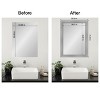Amanti Art Mirror Makeover Bathroom Mirror Frame Border Kit - Fully Assembled Peel and Stick Frame - Mirror NOT Included - Flair Trim - 4 of 4