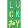 Juniors Womens Lost Gods St. Patrick's Day Lucky Tie-Dye Fill T-Shirt - 2 of 4