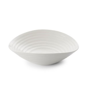 Portmeirion Sophie Conran Small Salad Bowl - 9.5 Inch Fine Porcelain Serving Bowl, Versatile White Dinnerware - Dishwasher, Microwave & Oven Safe - 1 of 4