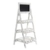 Nearly Natural 36" x 16" Wooden Farmhouse 3-Tier Stand with Chalkboard White - Freestanding Storage Rack - image 2 of 4