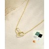 14K Gold Plated Multi-Pendant Necklace, Adjustable Paperclip Chain with Bow/Heart/Cross, Minimalist Jewelry Gift for Women - 4 of 4