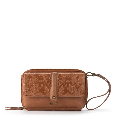 The Sak Brown Embossed Crossbody Purse shops