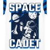 Space Cadet Youth Boy's Blue & Black Striped Short Sleeve Shirt & Sleep Pants Set - 3 of 4