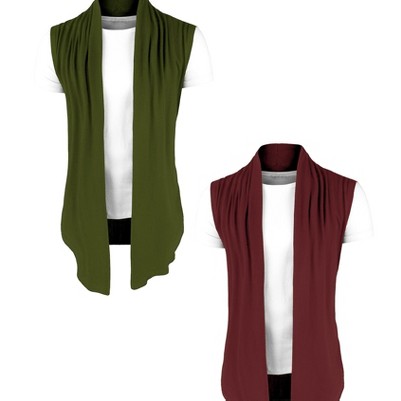 burgundy/green
