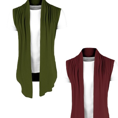 burgundy/green